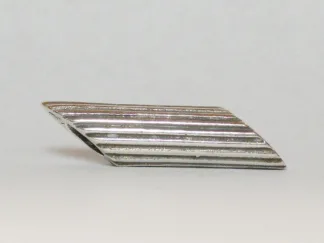Microsculptures 1454 Penne Pasta Bead Silver Bead