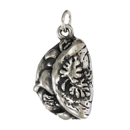 Microsculptures 1455 Omelette Silver Charm
