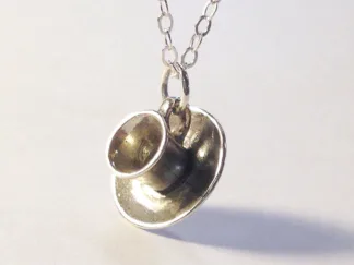 Microsculptures 1459 Teacup Silver Charm