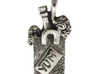 Microsculptures 1460 Grocery Bag Silver Charm