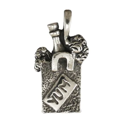 Microsculptures 1460 Grocery Bag Silver Charm