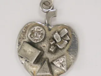 Microsculptures 1461 Cheese Board Silver Pendant