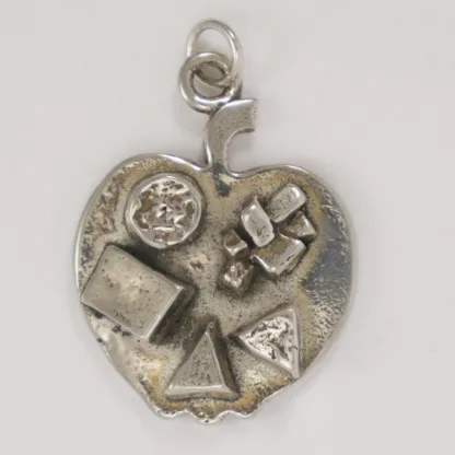Microsculptures 1461 Cheese Board Silver Pendant