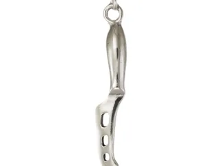 Microsculptures 1464 Cheese Knife Silver Charm