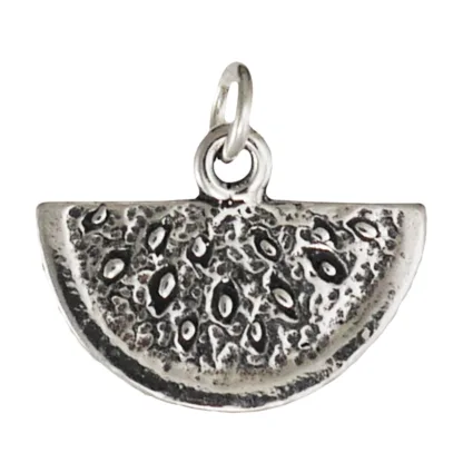 Microsculptures 1467 Watermelon Slice Silver Charm