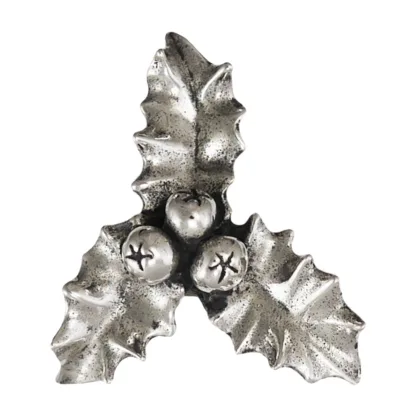 Microsculptures 1475 Holly Silver Charm