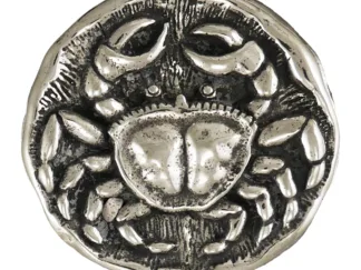 Microsculptures 1476 Cancer Silver Pendant