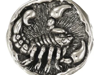 Microsculptures 1477 Scorpio Silver Pendant