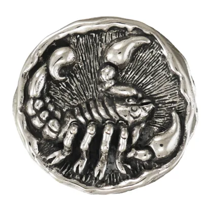 Microsculptures 1477 Scorpio Silver Pendant