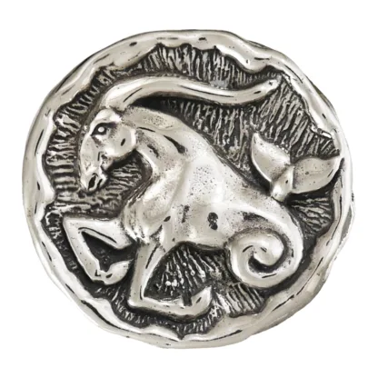 Microsculptures 1478 Capricorn Silver Pendant