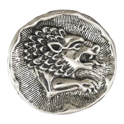 Microsculptures 1480 Leo Silver Pendant