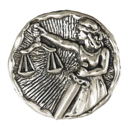 Microsculptures 1483 Libra Silver Pendant