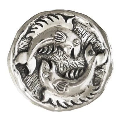 Microsculptures 1484 Pisces Silver Pendant