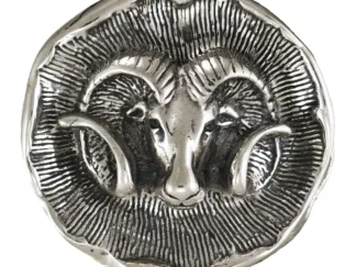 Microsculptures 1485 Aries Silver Pendant