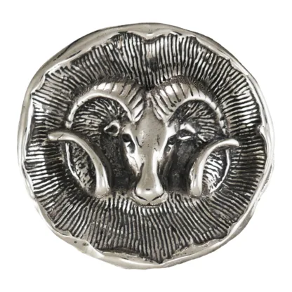 Microsculptures 1485 Aries Silver Pendant