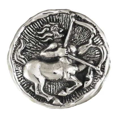 Microsculptures 1487 Sagittarius Silver Pendant