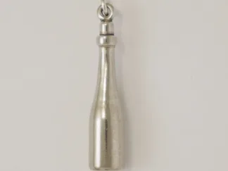 Microsculptures 1489 Wine Bottle Silver Charm