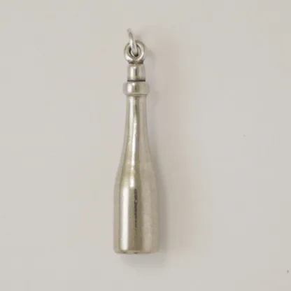 Microsculptures 1489 Wine Bottle Silver Charm
