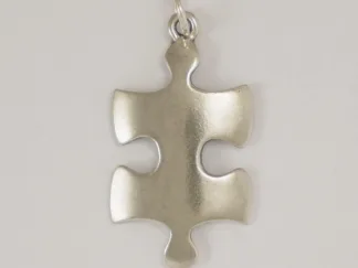 Microsculptures 1490 Puzzle Piece Silver Pendant