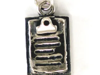 Microsculptures 1506 Clip Board Silver Charm