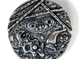 Microsculptures 1509 Pond Water Silver Pendant