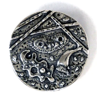 Microsculptures 1509 Pond Water Silver Pendant