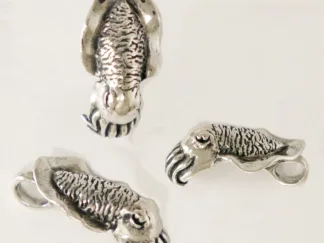 Microsculptures 1511 Cuttlefish Silver Pendant