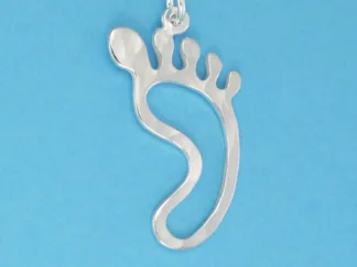 Microsculptures 0231 Foot Silver Charm