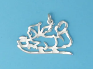 Microsculptures 0234 Sledder Silver Charm