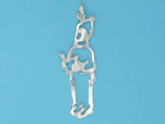Microsculptures 0235 Christmas Caroler Silver Charm