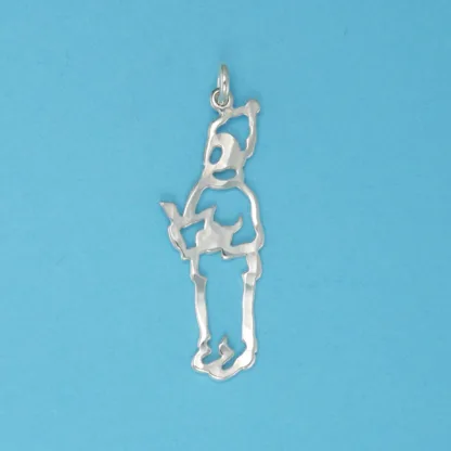 Microsculptures 0235 Christmas Caroler Silver Charm