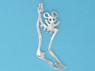 Microsculptures 0237 Christmas Stocking Silver Pendant