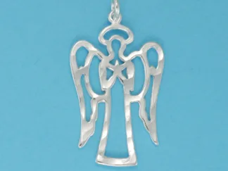 Microsculptures 0239 Standing Angel Silver Charm