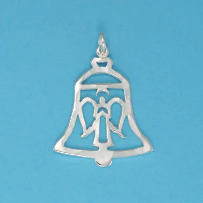 Microsculptures 0242 Angel In Bell Silver Charm