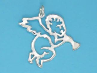 Microsculptures 0243 Cherub Silver Charm