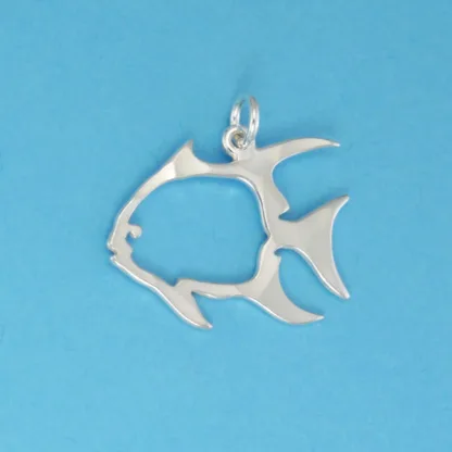 Microsculptures 0246 Atlantic Spadefish Silver Charm