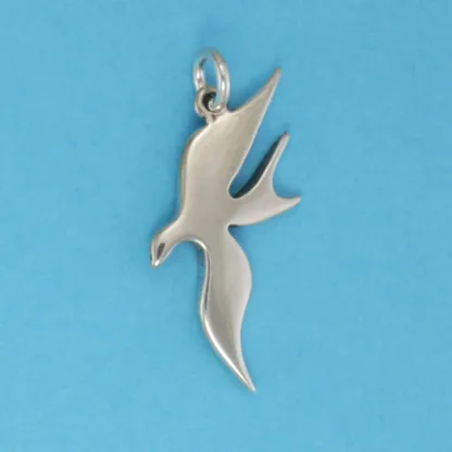 Microsculptures 0253 Arctic Tern Silver Charm