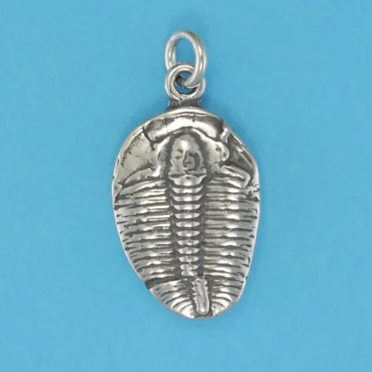 Microsculptures 0257 Trilobite Fossil Silver Charm