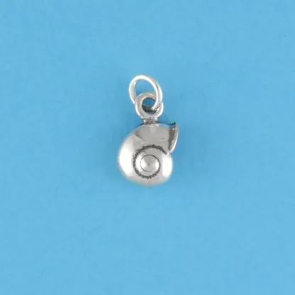 Microsculptures 0259 Sea Snail Shell Silver Charm