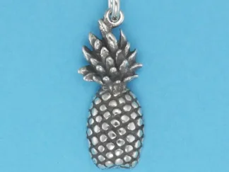 Microsculptures 0263 Pineapple Silver Charm