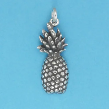 Microsculptures 0263 Pineapple Silver Charm
