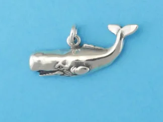 Microsculptures 0266 Sperm Whale Silver Charm