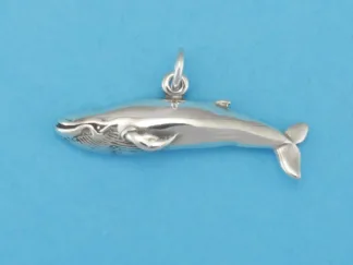 Microsculptures 0267 Blue Whale Silver Charm