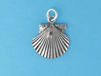 Microsculptures 0276 Scallop Shell Silver Charm-Small