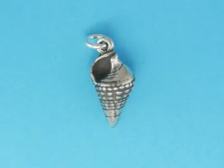 Microsculptures 0294 Top Snail Shell Silver Charm