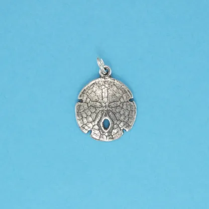 Microsculptures 0299 Sand Dollar Silver Charm-Medium