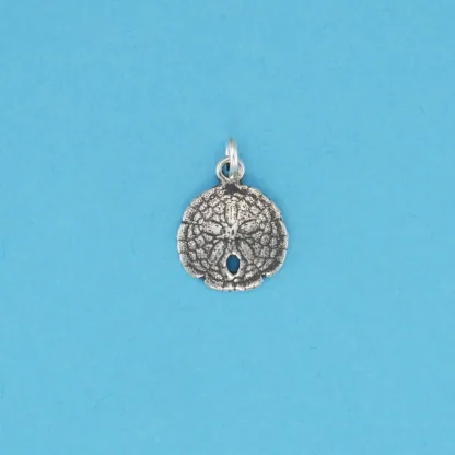 Microsculptures 0300 Sand Dollar Silver Charm-Small
