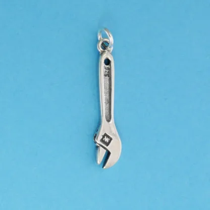 Microsculptures 0303 Adjustable Wrench Silver Charm