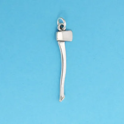 Microsculptures 0304 Axe Silver Charm