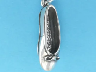 Microsculptures 0309 Ballet Slipper Silver Charm